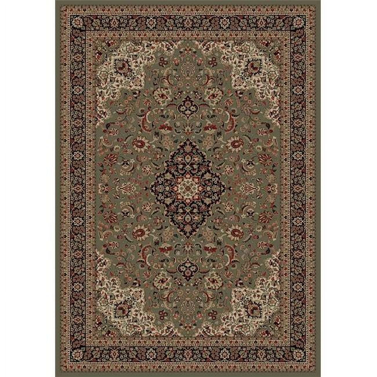 Picture of Concord Global 20854 3 ft. 11 in. x 5 ft. 7 in. Persian Classics Medallion Kashan - Green