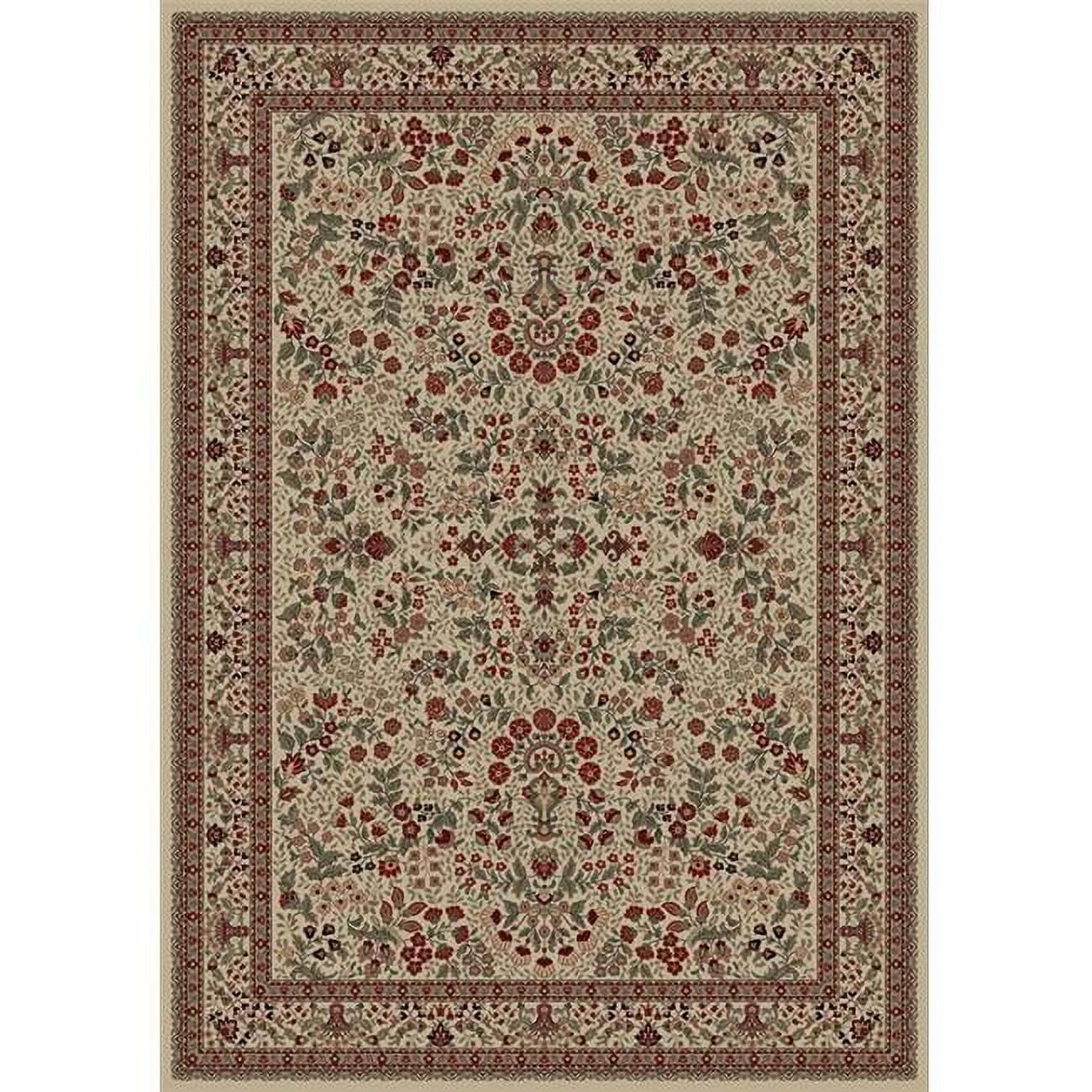 Picture of Concord Global 20924 3 ft. 11 in. x 5 ft. 7 in. Persian Classics Sarouk - Ivory