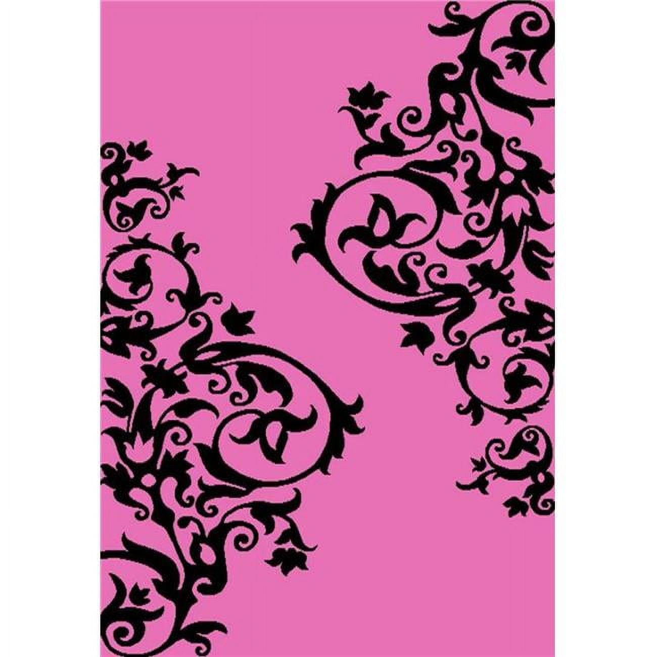 Picture of Concord Global 23373 2 ft. 7 in. x 4 ft. 1 in. Alisa Tatoo Scroll - Pink