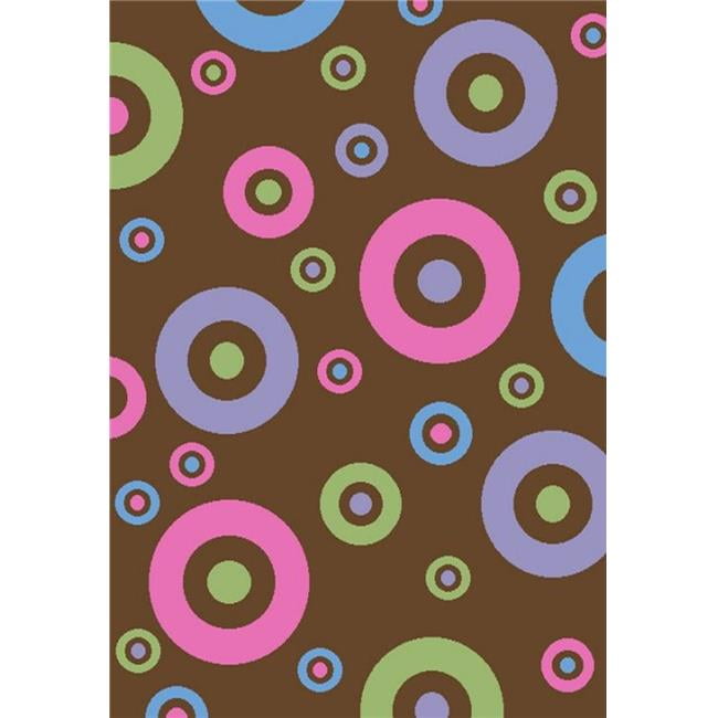 Picture of Concord Global 23983 2 ft. 7 in. x 4 ft. 1 in. Alisa Dots In Dots - Brown