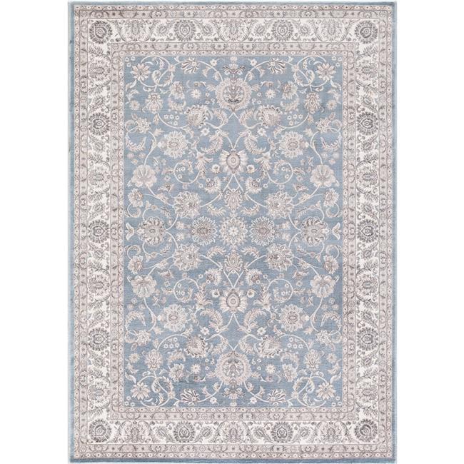Picture of Concord Global 28144 3 ft. 3 in. x 4 ft. 7 in. Kashan Bergama - Blue
