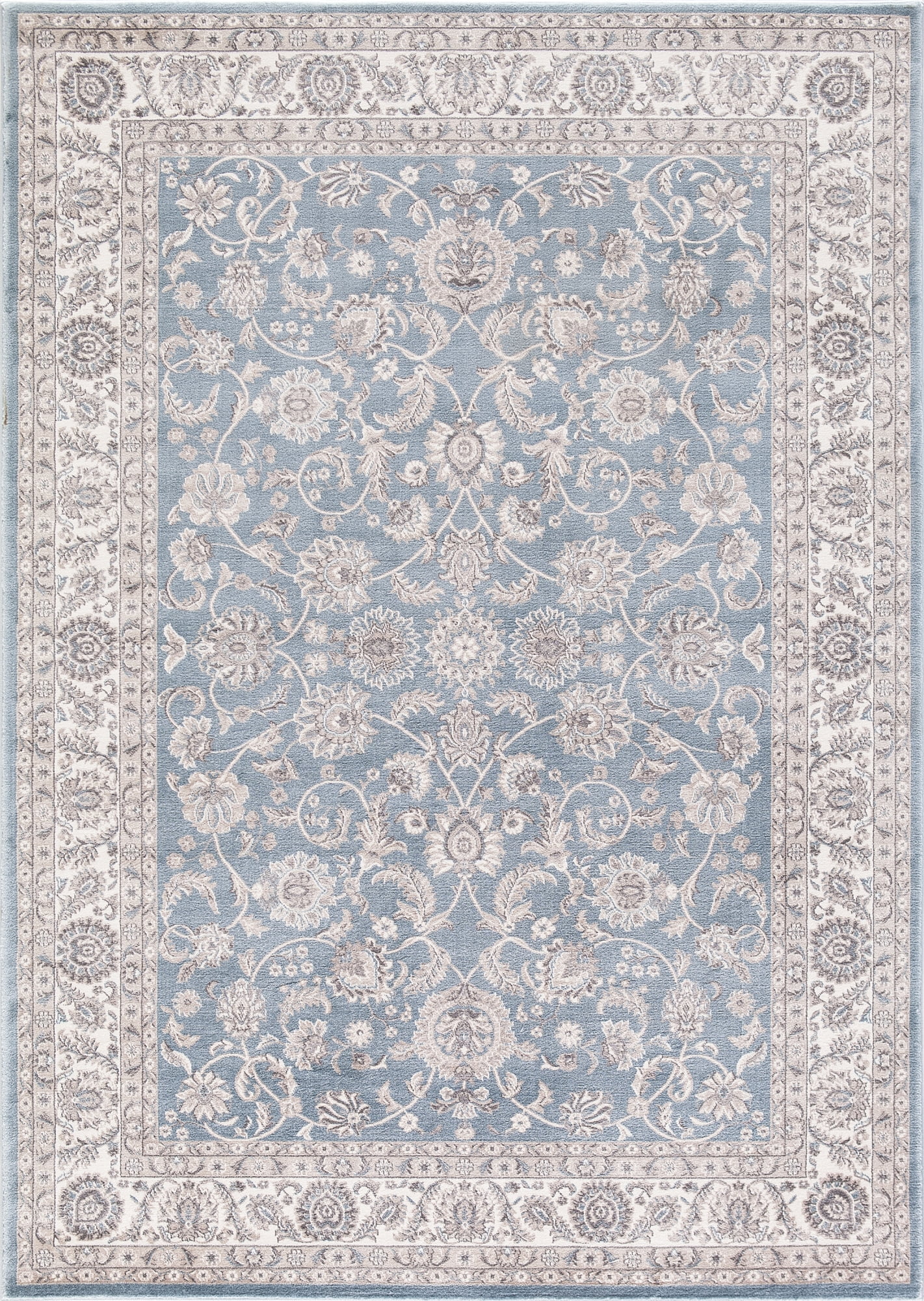 Picture of Concord Global 28147 7 ft. 10 in. x 9 ft. 10 in. Kashan Bergama - Blue