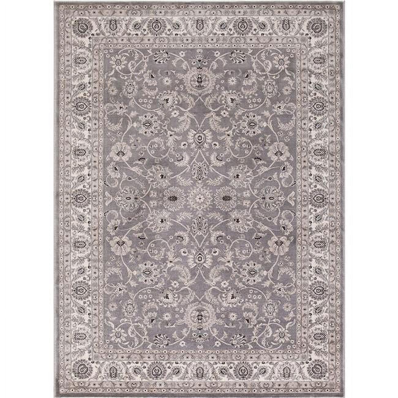 Picture of Concord Global 28164 3 ft. 3 in. x 4 ft. 7 in. Kashan Bergama - Grey