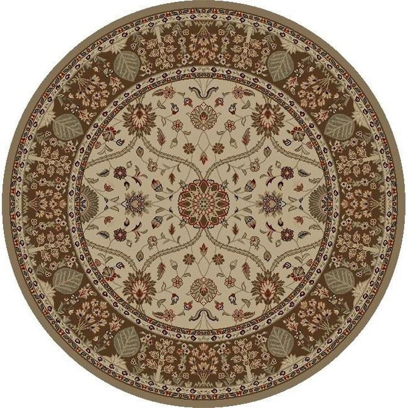 Picture of Concord Global 28325 5 ft. 3 in. x 7 ft. 3 in. Kashan Heriz - Ivory
