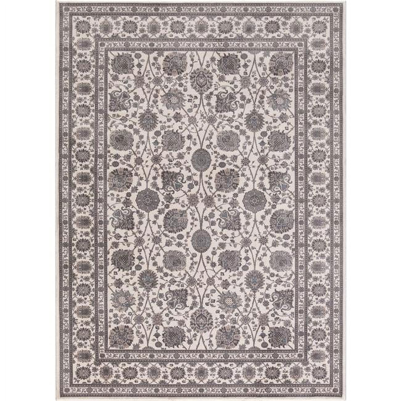 Picture of Concord Global 28424 3 ft. 3 in. x 4 ft. 7 in. Kashan Kashan - Ivory
