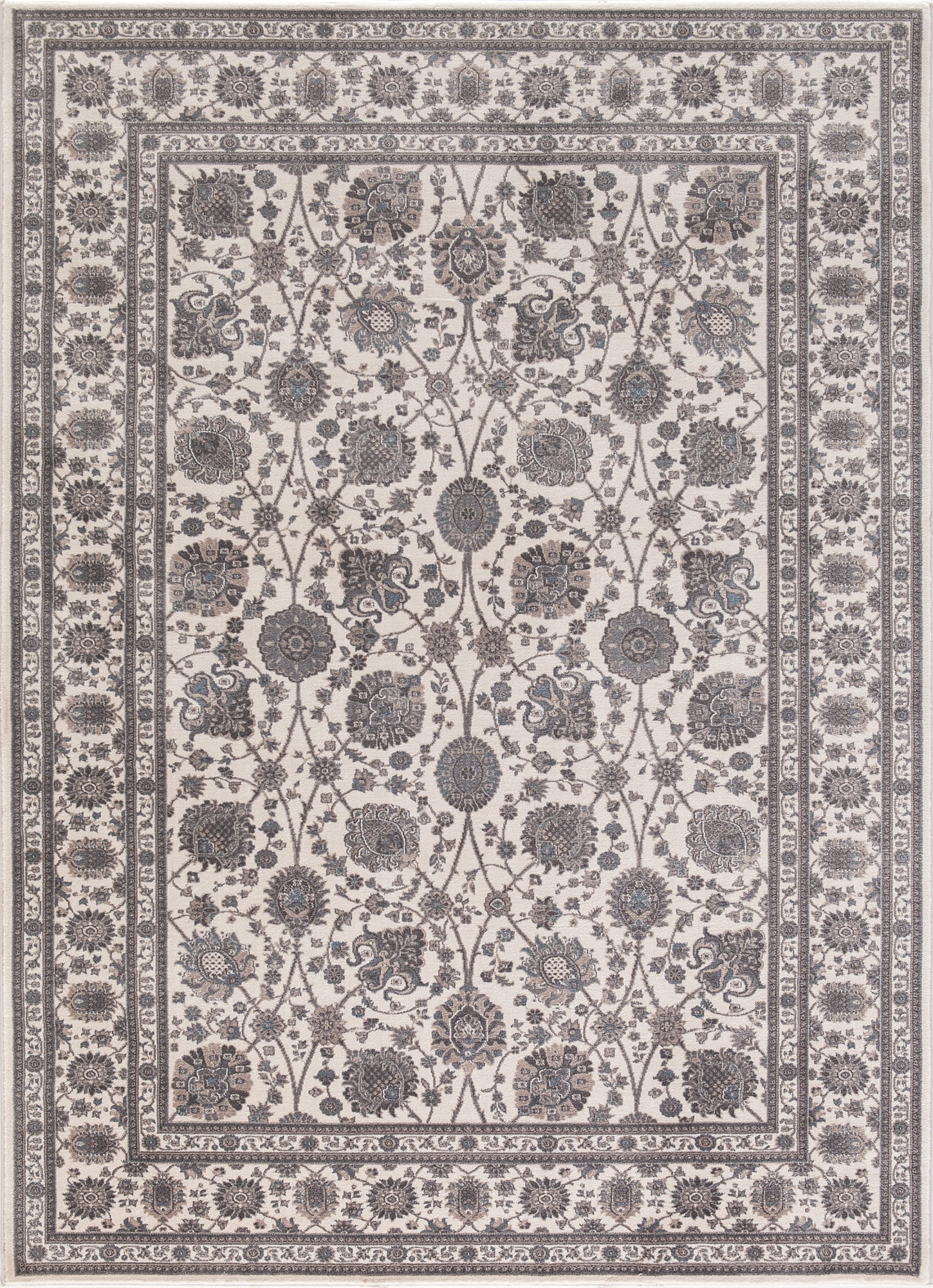 Picture of Concord Global 28426 6 ft. 7 in. x 9 ft. 3 in. Kashan Kashan - Ivory