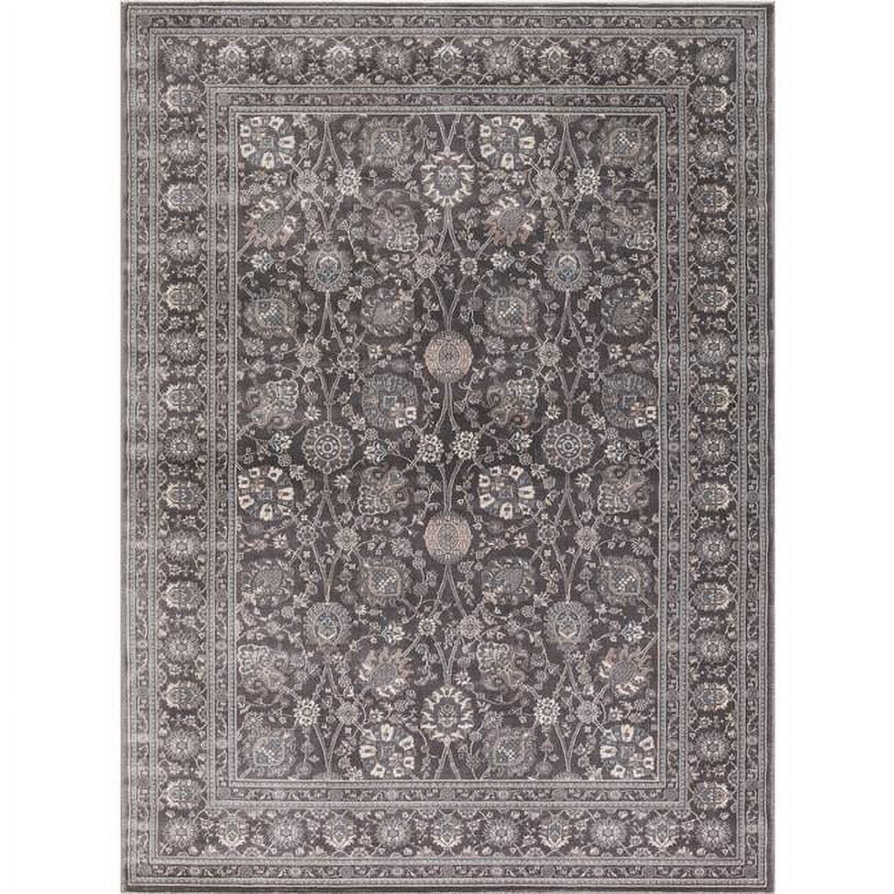 Picture of Concord Global 28464 3 ft. 3 in. x 4 ft. 7 in. Kashan Kashan - Grey