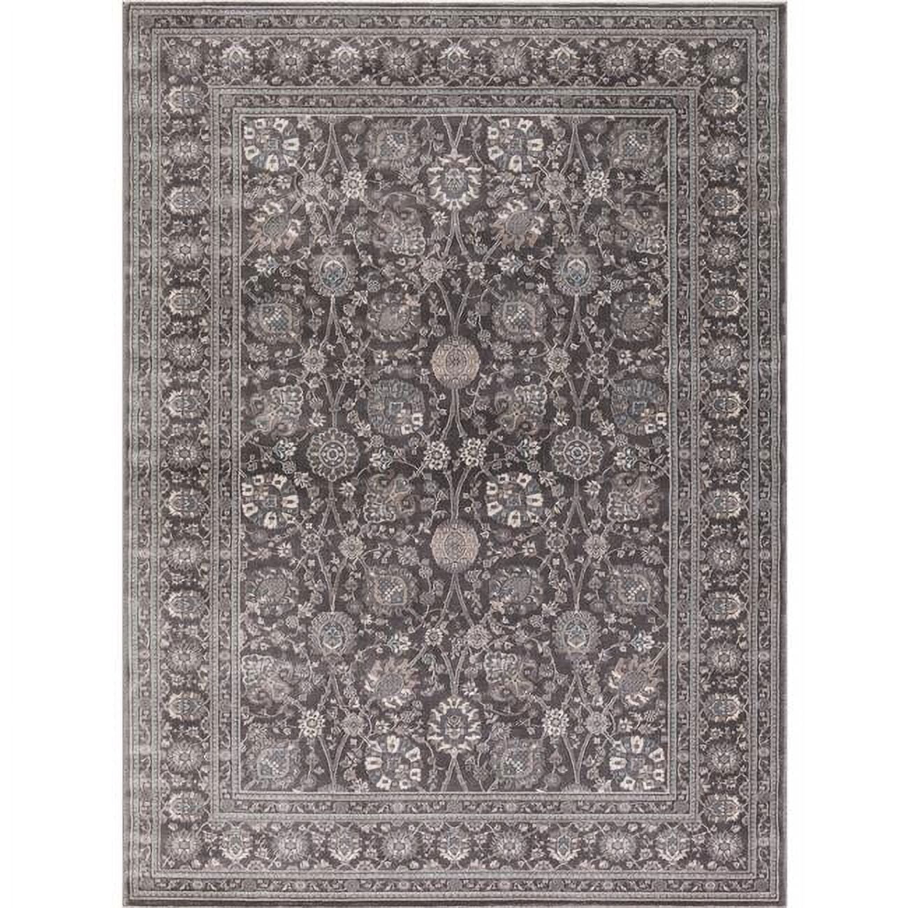 Picture of Concord Global 28465 5 ft. 3 in. x 7 ft. 3 in. Kashan Kashan - Grey