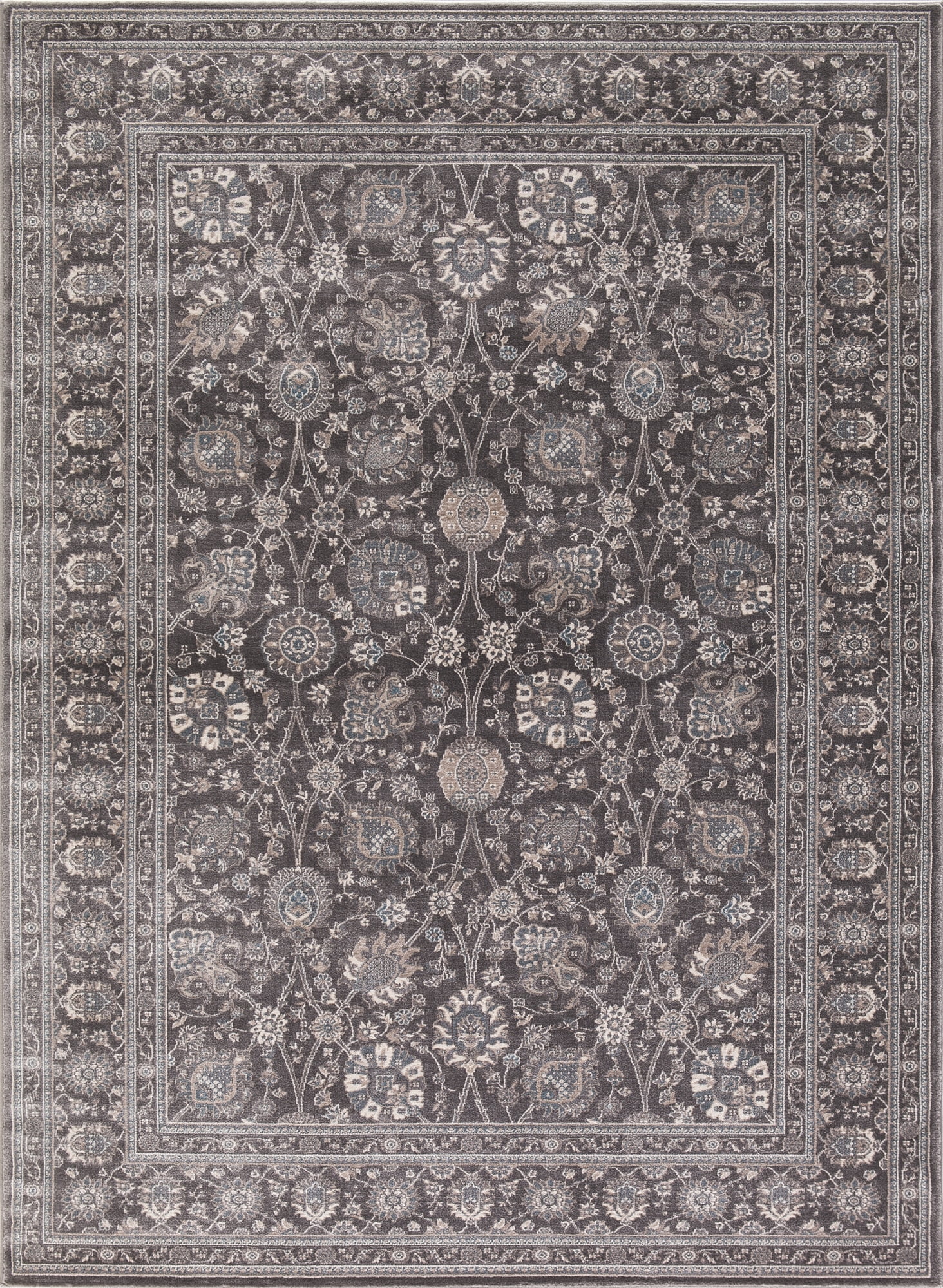 Picture of Concord Global 28467 7 ft. 10 in. x 9 ft. 10 in. Kashan Kashan - Grey