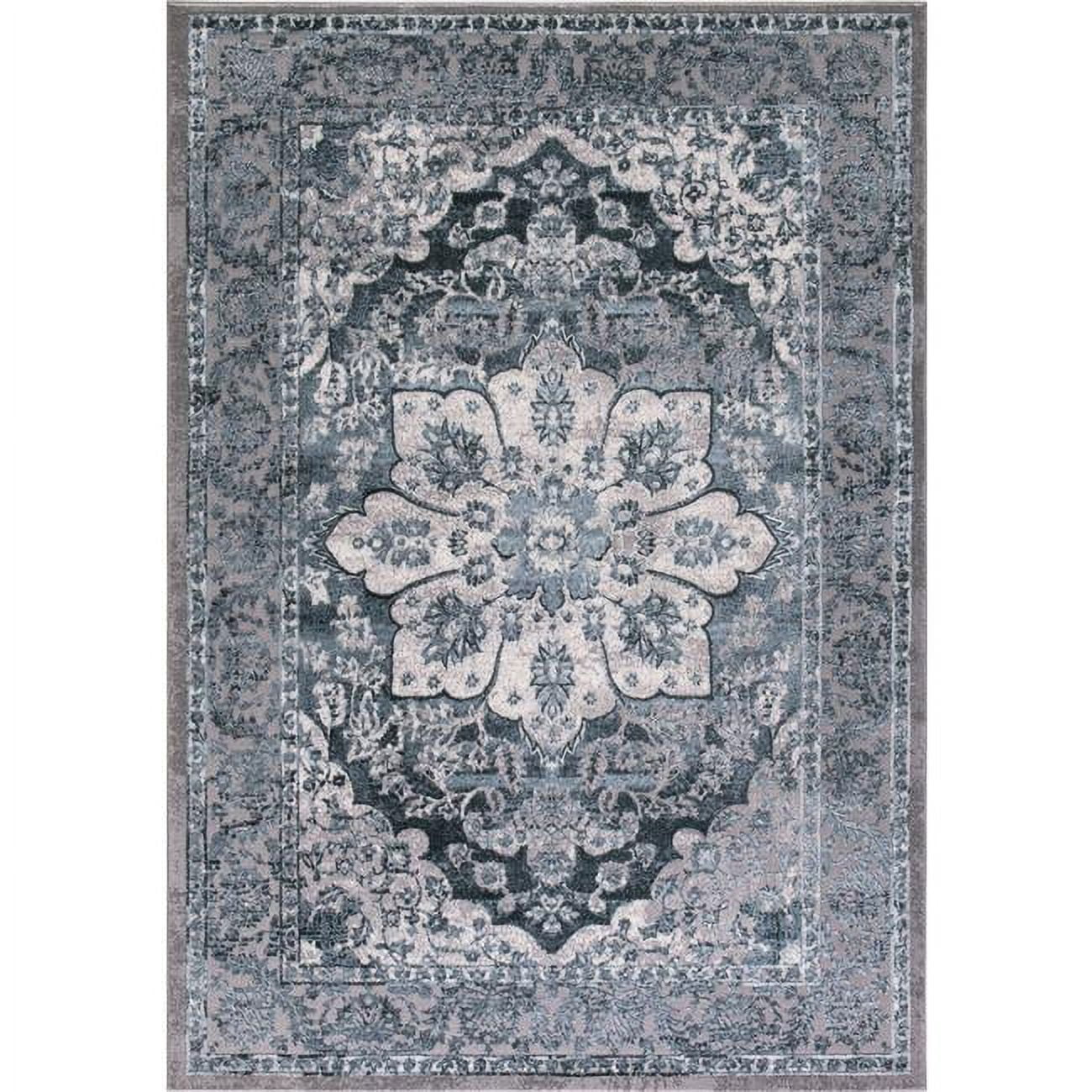Picture of Concord Global 29165 5 ft. 3 in. x 7 ft. 3 in. Thema Serapi - Teal