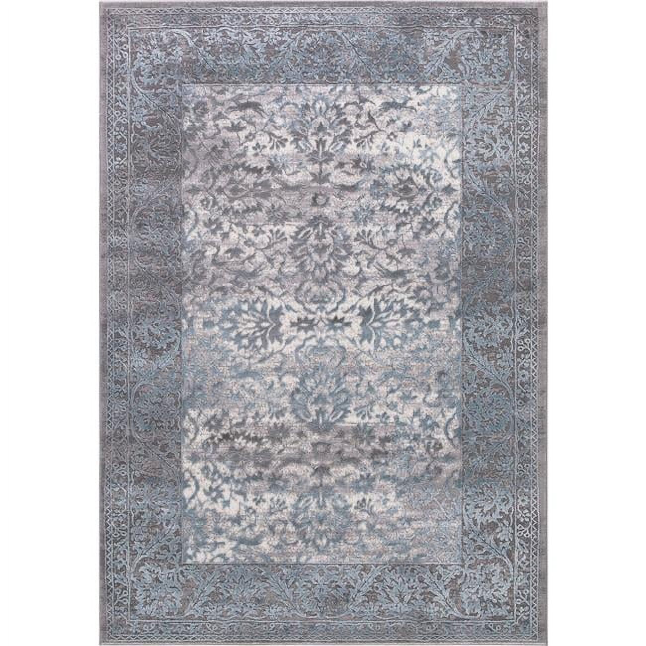 Picture of Concord Global 29265 5 ft. 3 in. x 7 ft. 3 in. Thema Vintage - Teal&#44; Gray