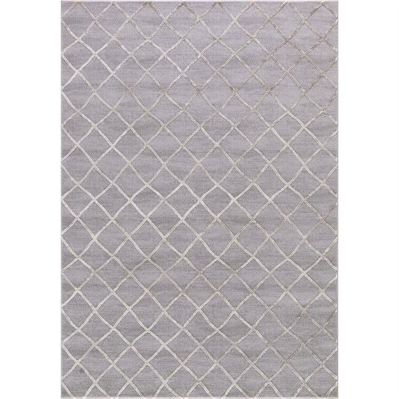 5 ft. 3 in. x 7 ft. 3 in. Thema Teo - Beige, Gray
