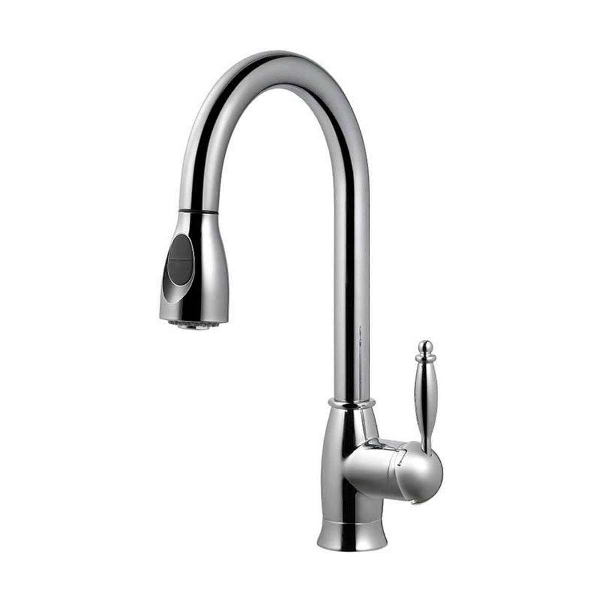 Picture of Concinnity Faucets 500400-ORB Swivel- Pull-Down- Single Side Lever Hole Kitchen Set - Oil Rubbed Bronze