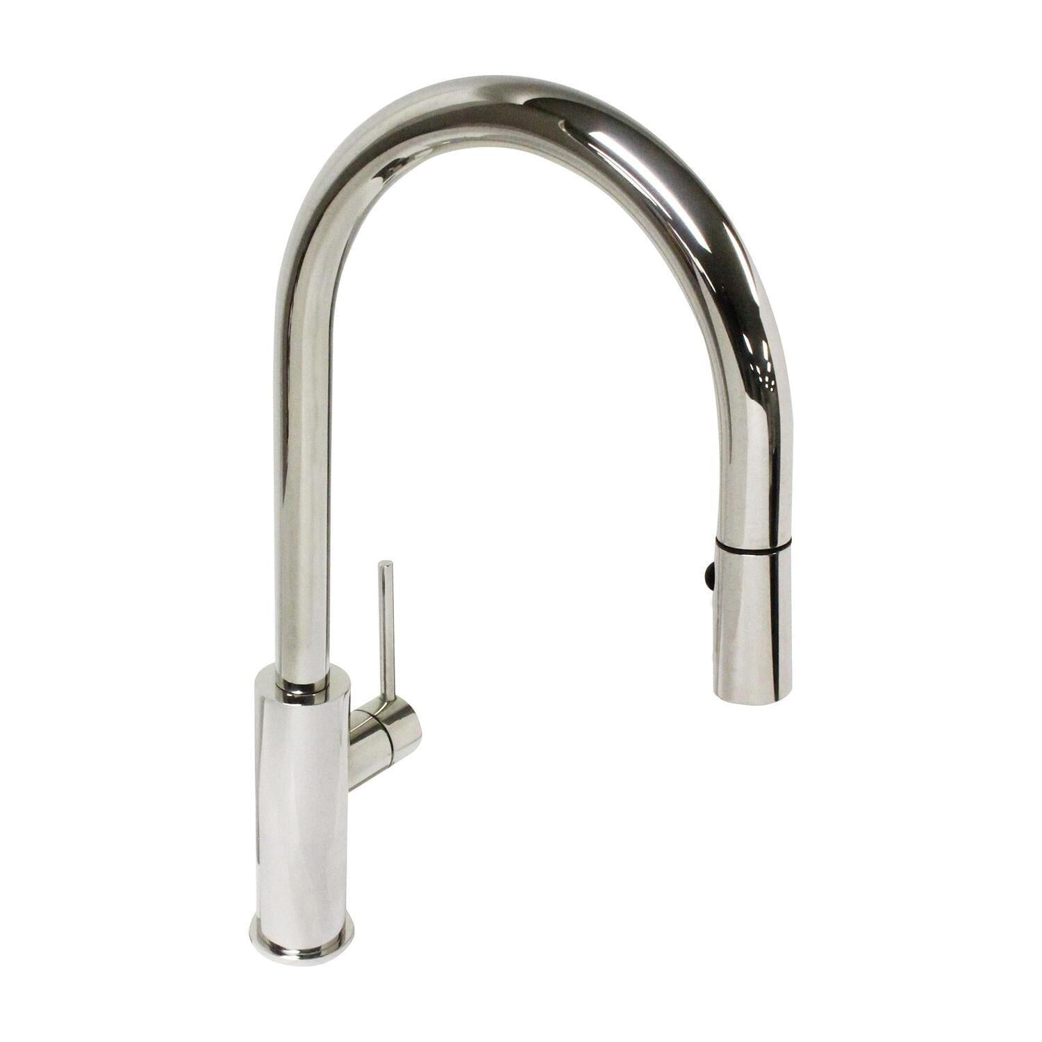 Picture of Concinnity Faucets 522005-PST Swivel- Pull-Down- Single Side Lever Hole Kitchen Set - Polished Stainless Steel