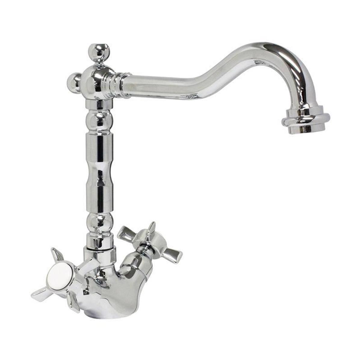 Picture of Concinnity Faucets 510111-ORB Swivel Spout- Double Cross Handle- Single Hole Kitchen Set - Oil Rubbed Bronze