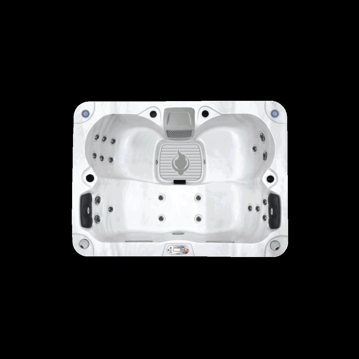 KH-10205  KH-10205 LYS4000 20-Jet Plug & Play Hot Tub with Bluetooth, LED Lighting & Waterfalls
