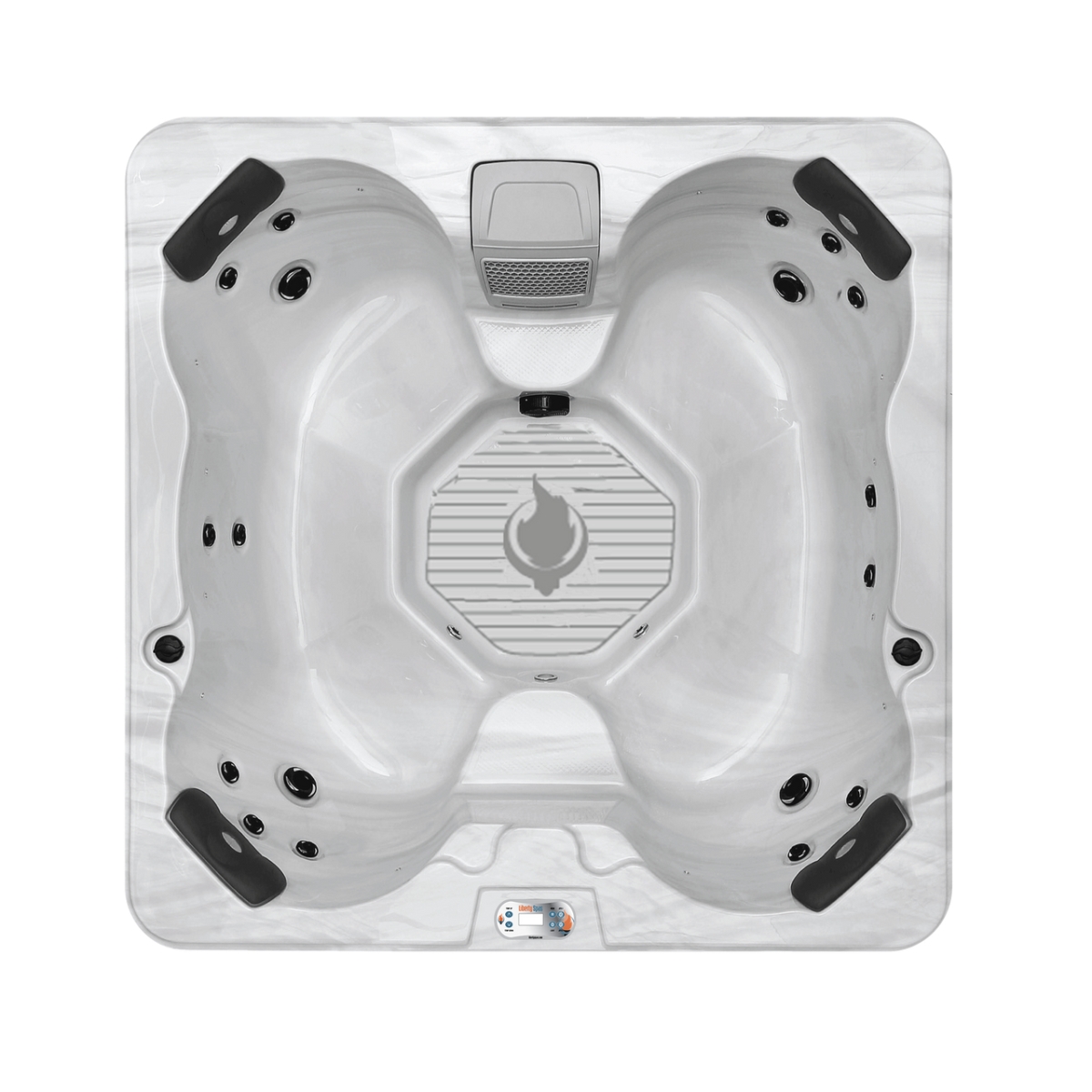 KH-10200 Plug & Play 5 Person Spa, 18 Jets - Glacier Filtration - LED Lighting