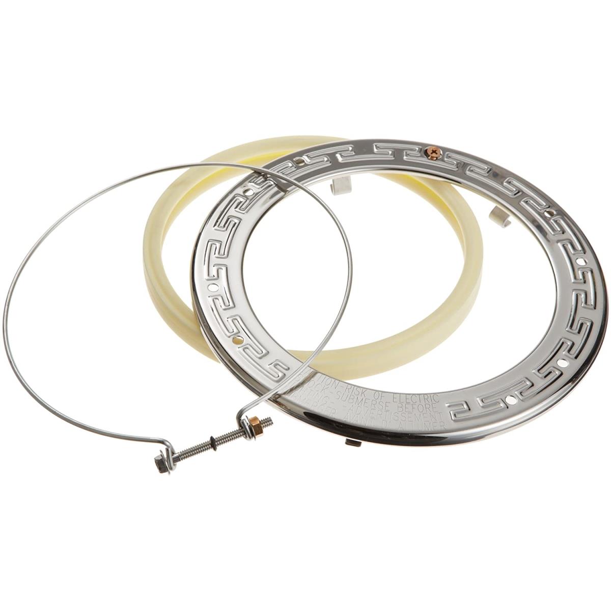 8.37 in. Stainless Steel Pool LED Face Ring Assembly