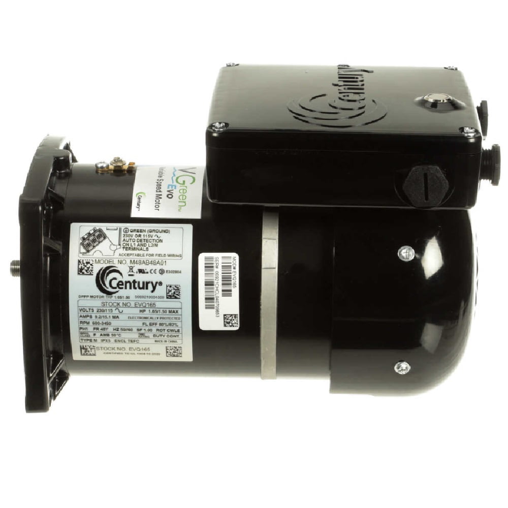 230 - 115V 10.5A 60Hz 2.25THP VGreen Evo Variable Speed Square Flange Pool Pump Motor