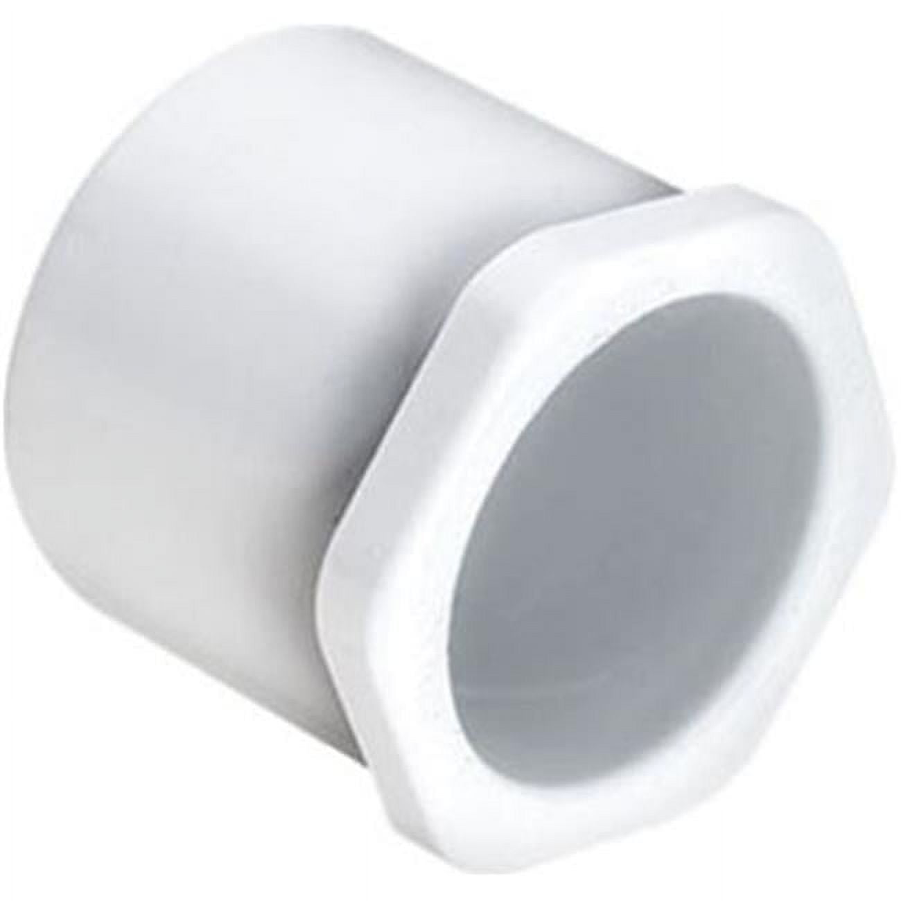 437247 2 x 0.5 in. PVC SCH 40 Schedule Reducer Bushing, White