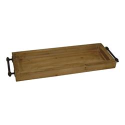 Picture of Cheungs 4799 Wooden Accent Tray with Metal Side Handles