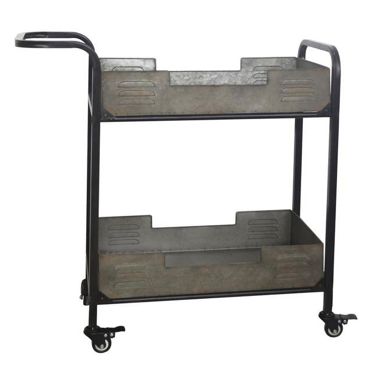 Picture of Cheungs 4840 Metal Frame Cart with Locking Wheels & Removable Metal Trays