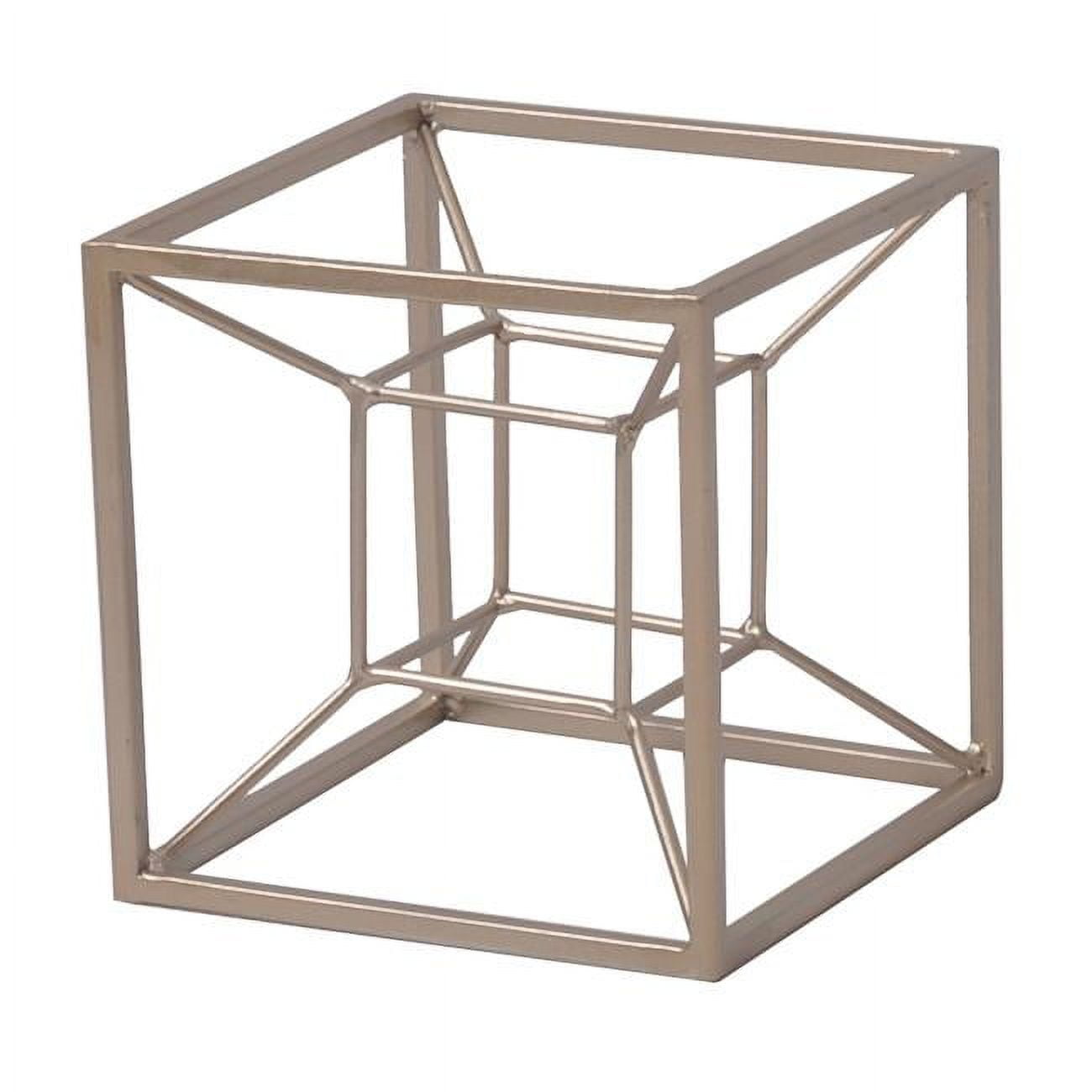 Picture of Cheungs 4921S 1 lbs Metal Tesseract Shaped Table Decor