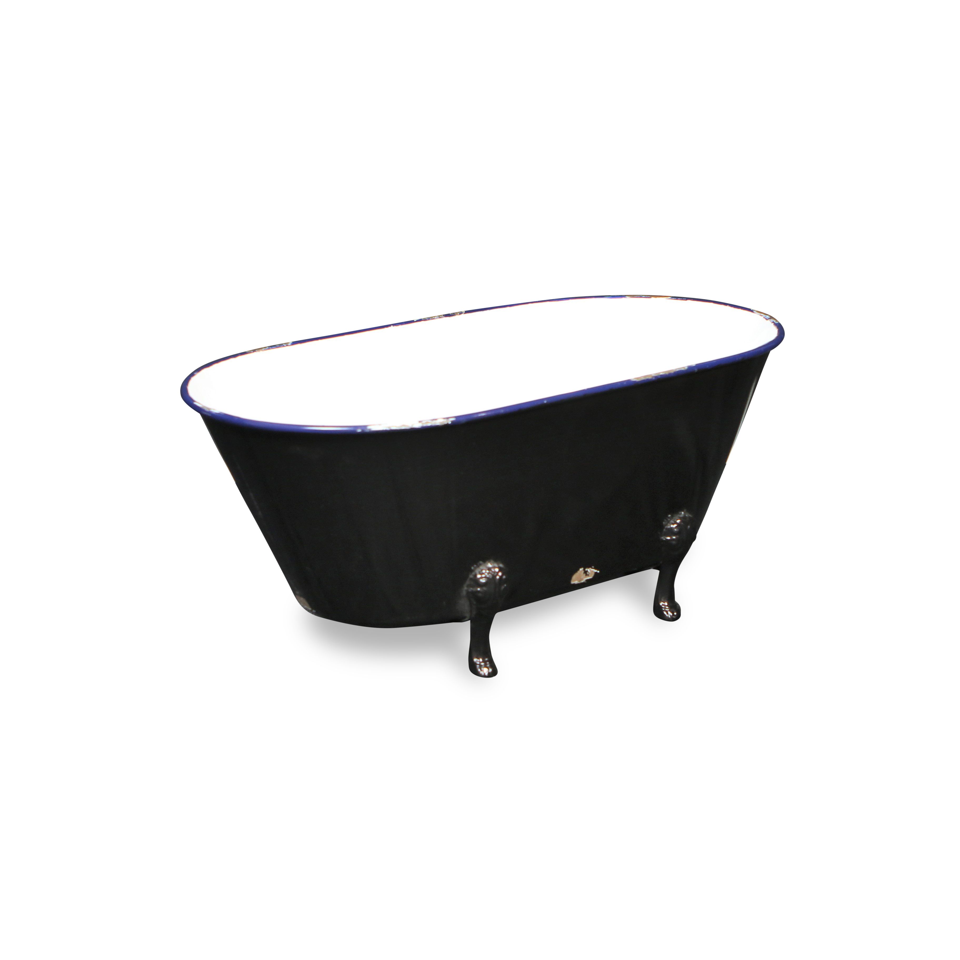 Picture of Cheungs 5018L Rustic Metal Navy Blue Tub Decor