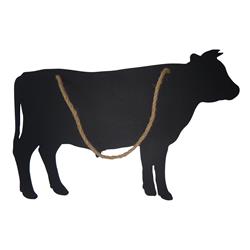 Picture of Cheungs 4992 Farmhouse Chalkboard with Rope - Cow