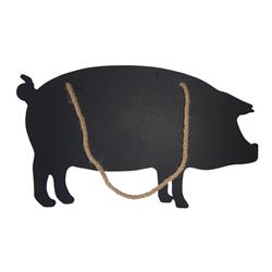 Picture of Cheungs 4994 Farmhouse Chalkboard with Rope - Pig