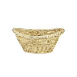 Picture of Cheungs UW-8802A Small Oval Natural Willow Heavy Rimmed Laundry Basket