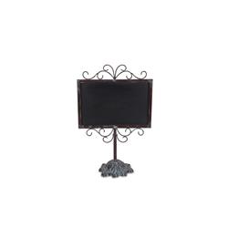 Picture of Cheungs FP-3913B Red Shabby Chalkboard with Detailed Base