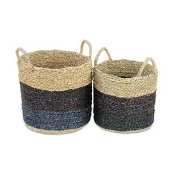 Picture of Cheungs 5669-2 Galla Nested Round Basket&#44; Tri-color - 2 Piece