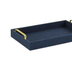 Picture of Cheungs 5730NB Canter Isle Linen Tray&#44; Navy Blue