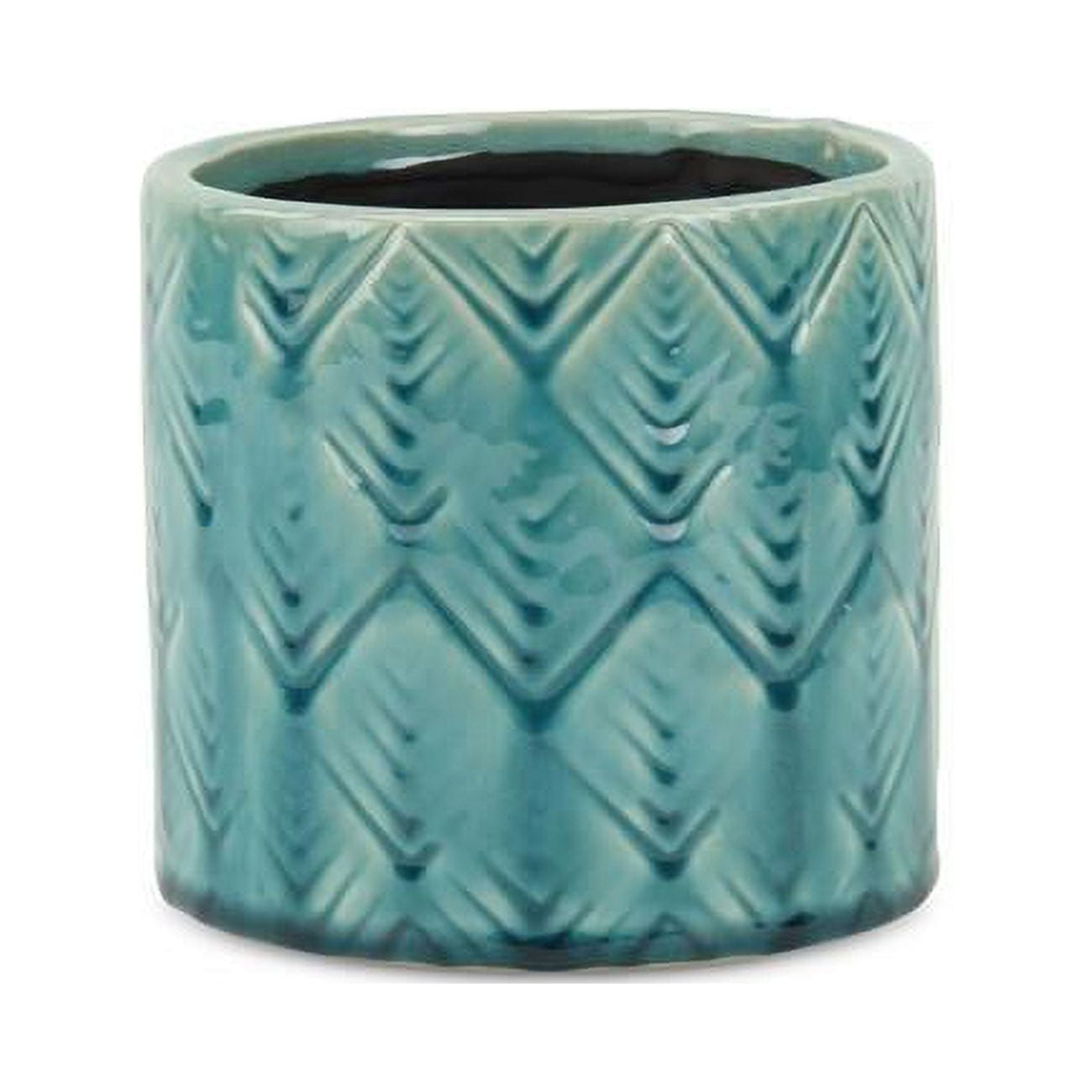 5.5 x 5.25 in. Arzati Pot, Turquoise