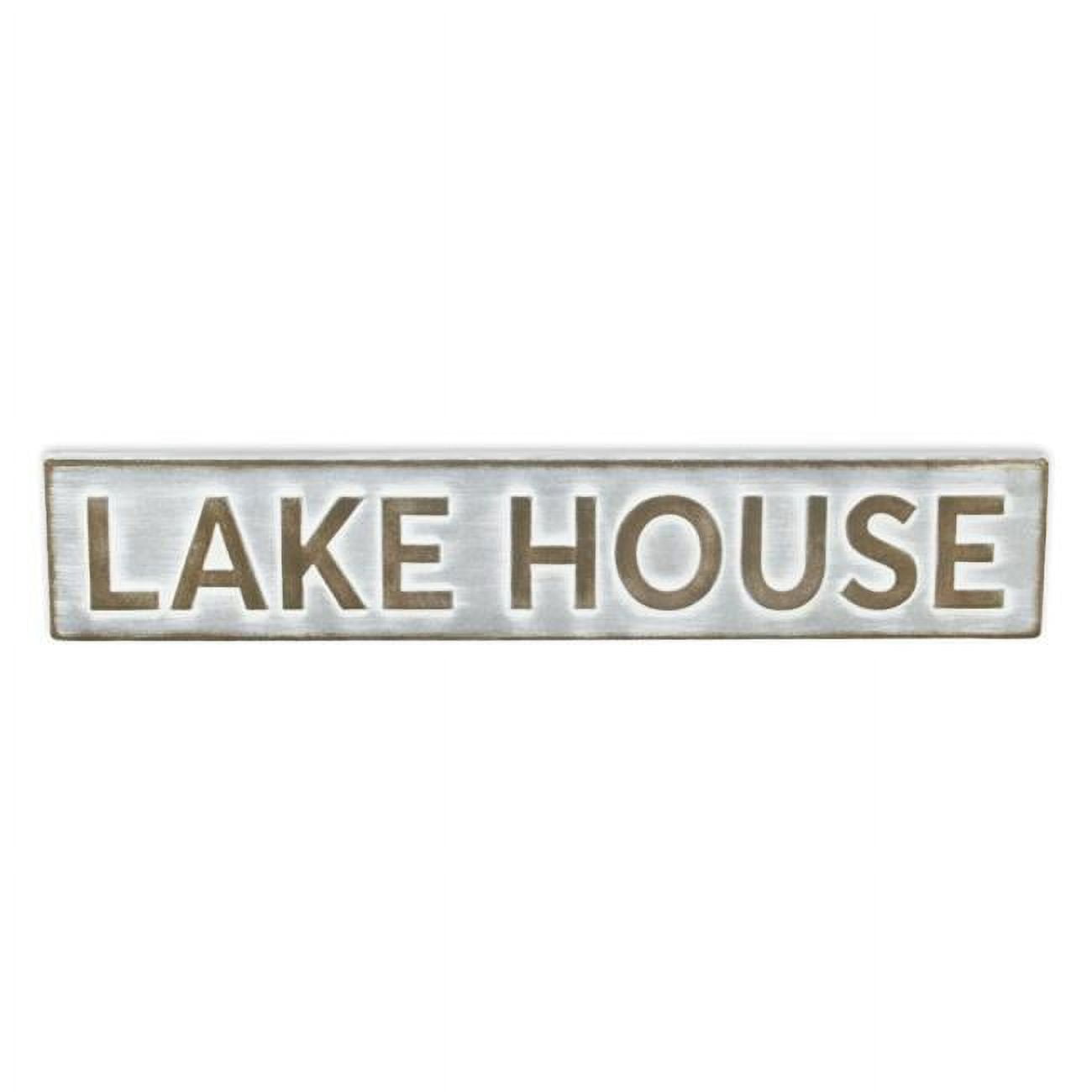 Picture of Cheungs 5792 Roven Galvanized Horizontal Lake House Sign