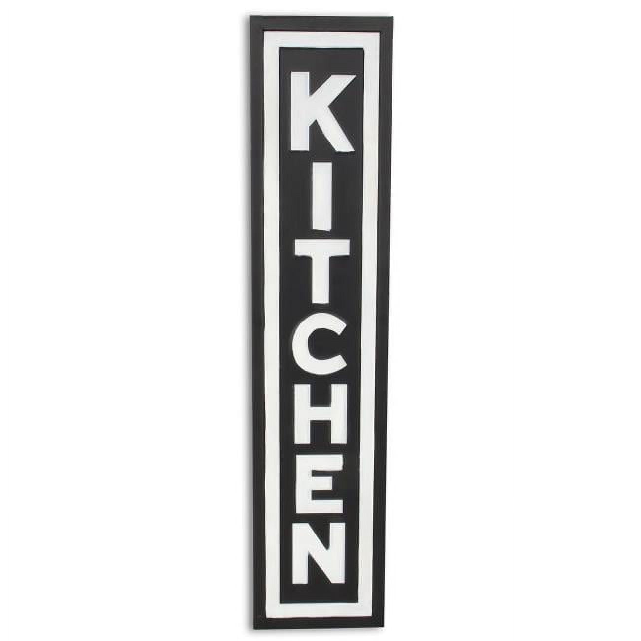 Picture of Cheungs 5000BK Callo Vertical Kitchen Sign&#44; Black