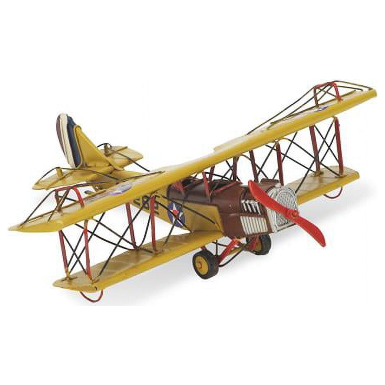Picture of Cheungs JA-0130 Handcrafted 1918 Yellow Curtiss Jn-4 Combat Plane