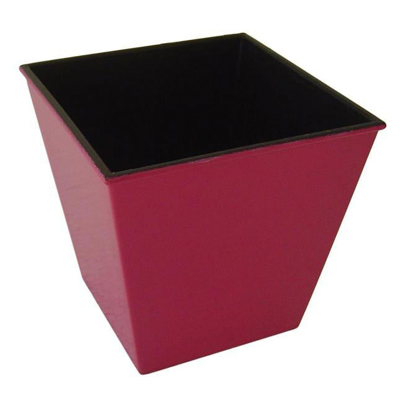 5.25 in. Square Tapered Recycled Plastic Planter, Hot Pink