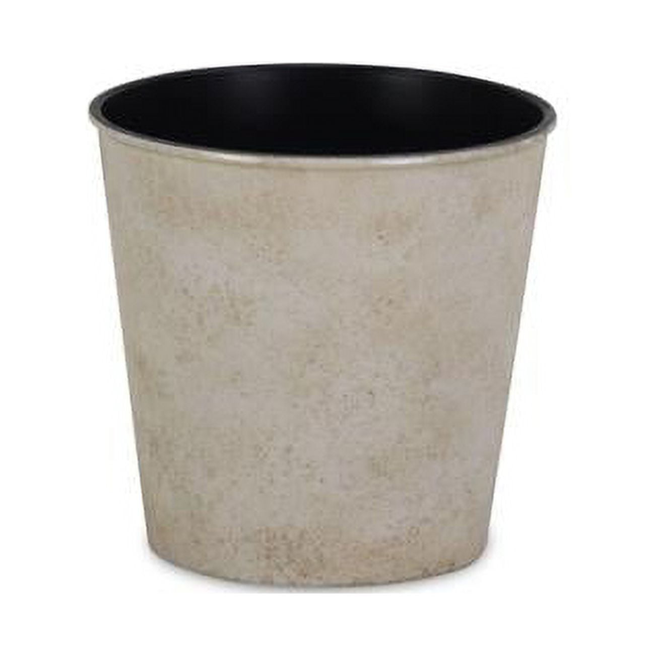 5.25 in. Round Tapered Recycled Plastic Planter, Cream