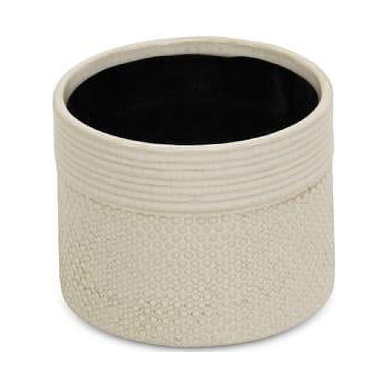Osanna Off-white Patterned Ceramic Pot - Medium