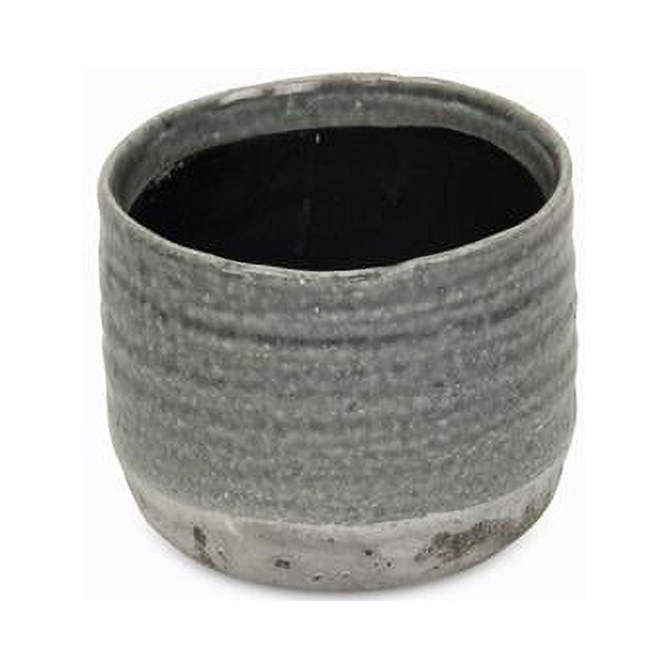 5744M Medea Two-toned Round Ceramic Pot - Medium