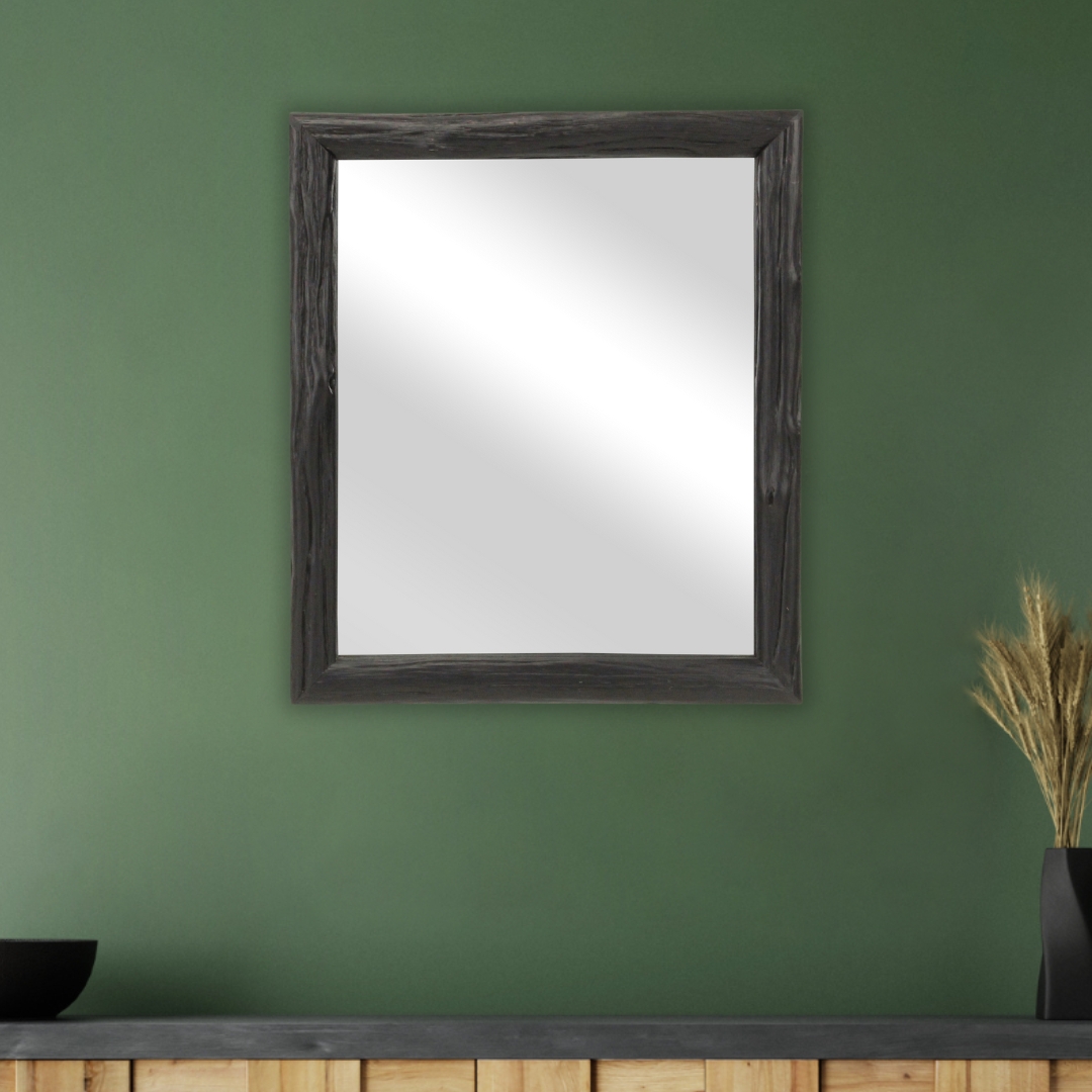 Picture of Cheungs 5882BK Emmalora Painted Natural Wood Bar Framed Mirror&#44; Black