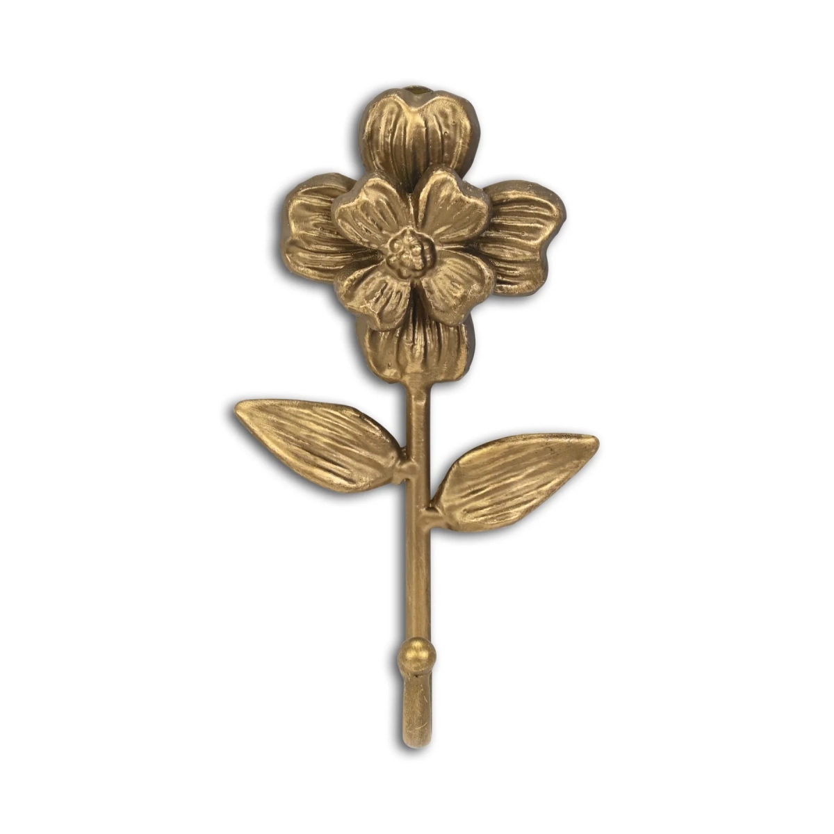 Picture of Cheungs 6115GD Mythra Flower Cast Iron Wall Hook&#44; Cast Iron - Golden