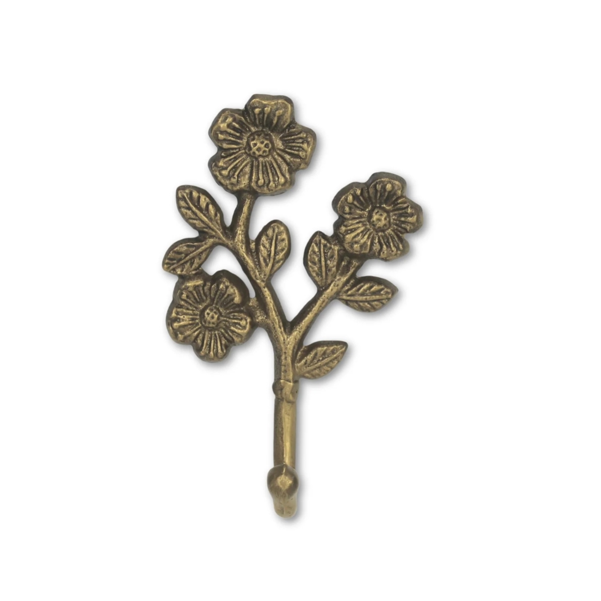 Picture of Cheungs 6119GD Mythra Flower Cast Iron Wall Hook - Golden