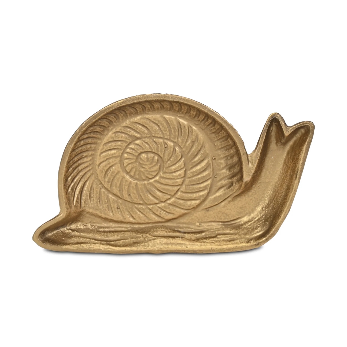 Picture of Cheungs 6129GD Verdor Snail Cast Iron Catchall Tray - Golden