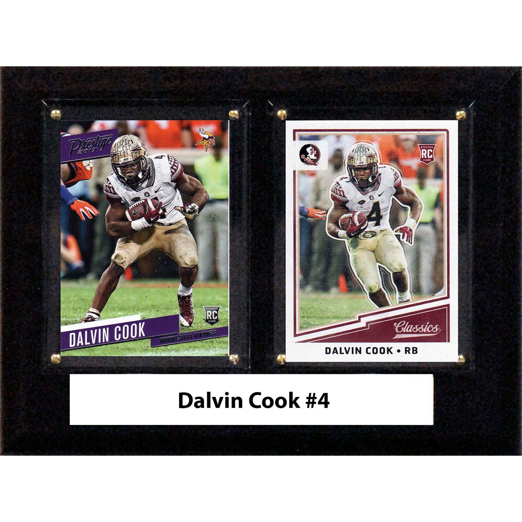 Picture of C & I Collectables 68DCOOKCO 6 x 8 in. Dalvin Cook NCAA Florida State Seminoles Two Card Plaque