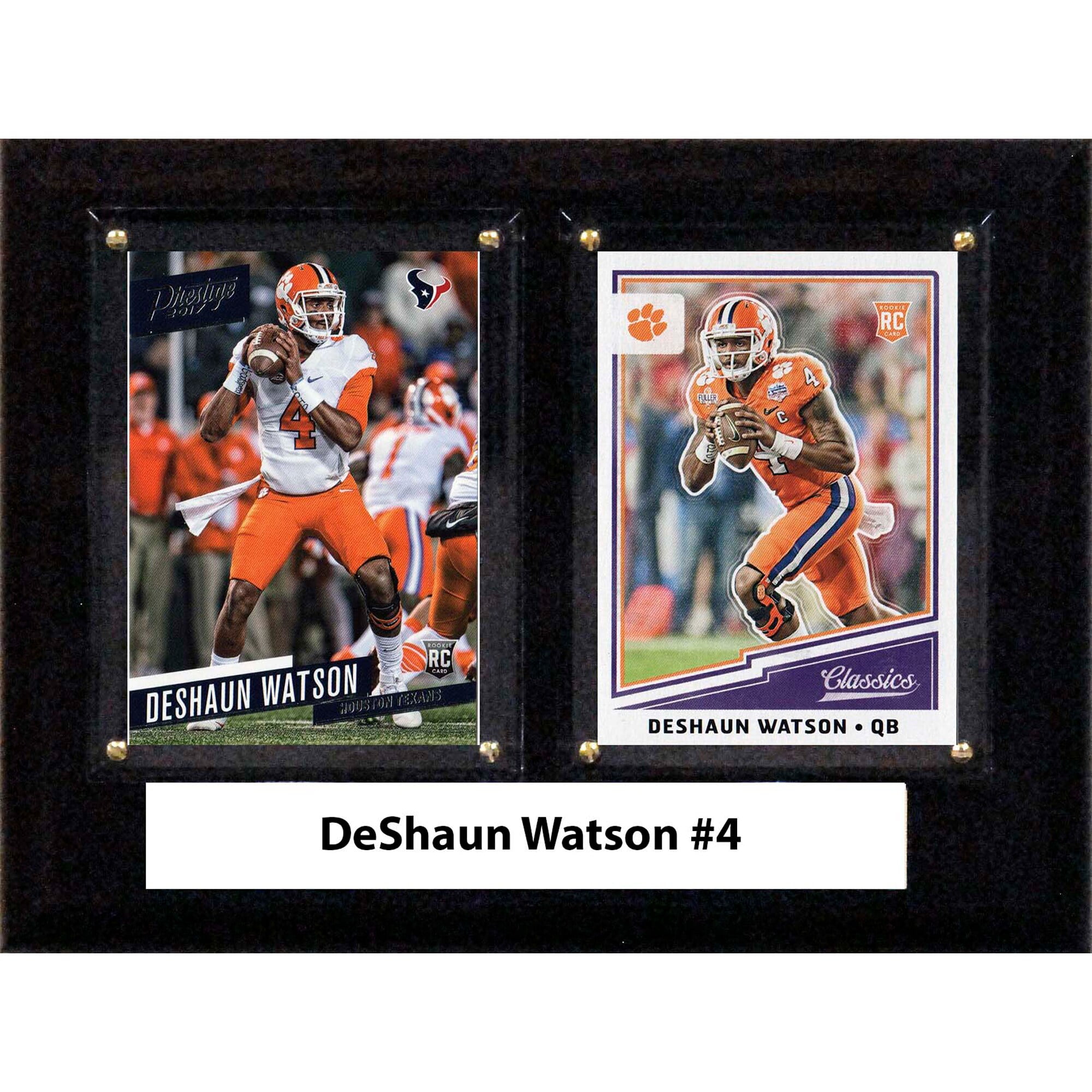 Picture of C & I Collectables 68DWATSONO 6 x 8 in. DeShaun Watson NCAA Clemson Tigers Two Card Plaque