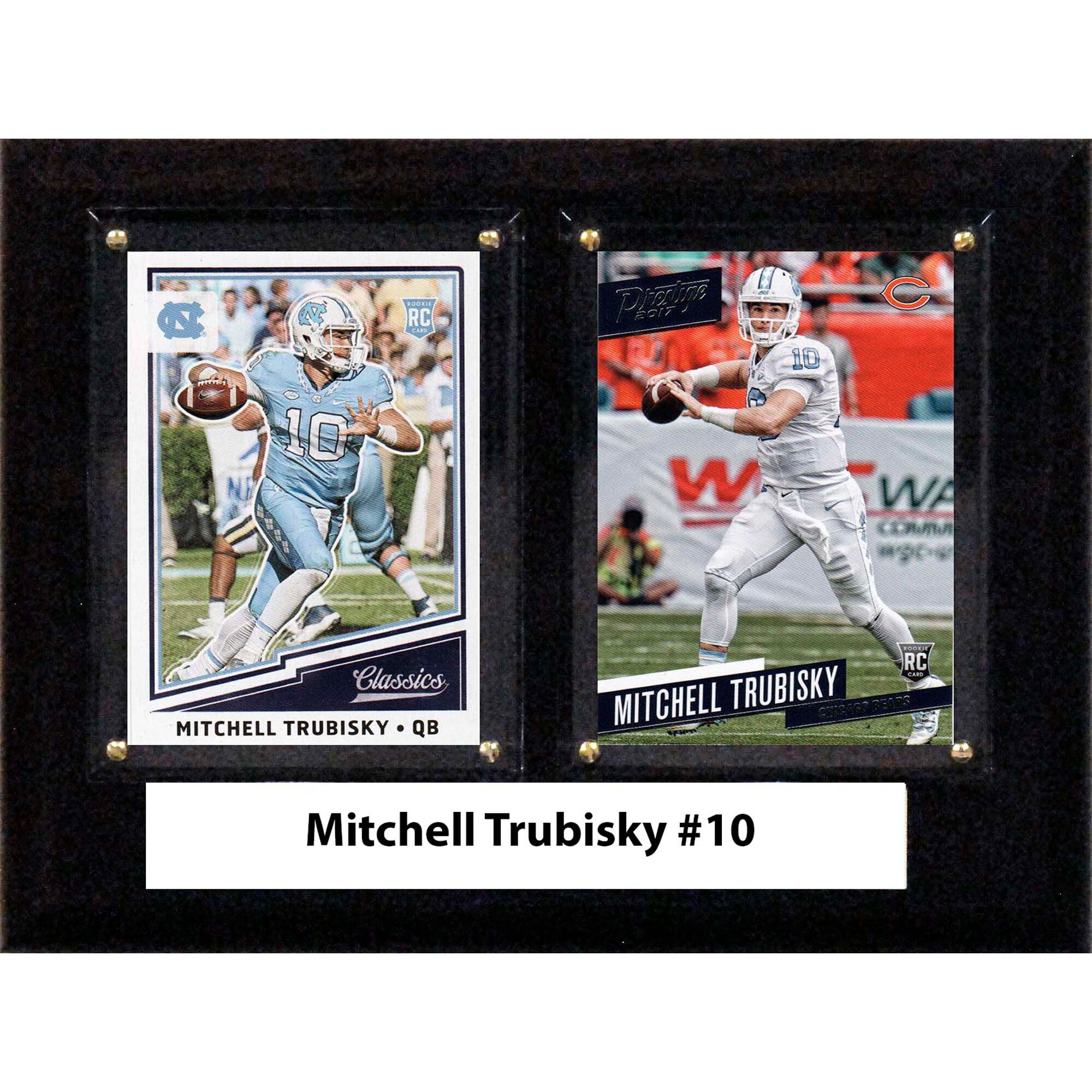 Picture of C & I Collectables 68TRUBINSKYCO 6 x 8 in. Mitchell Trubinsky NCAA North Carolina Tar Heels Two Card Plaque