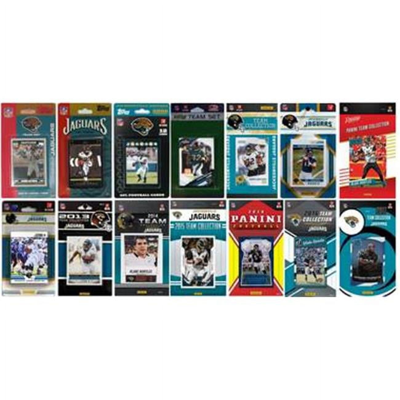 Picture of C & I Collectables JAGUARS1417TS NFL Jacksonville Jaguars 14 Different Licensed Trading Card Team Sets